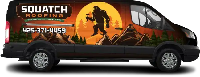 Squatch Roofing Service Van